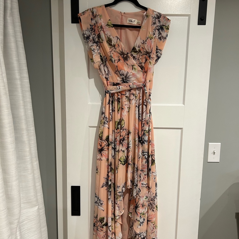 Floral Maxi Dress in Blush